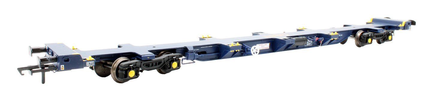 Pre-Owned H4-FEAS-004A FEA-S Intermodal Wagon GBRf Blue No.640671