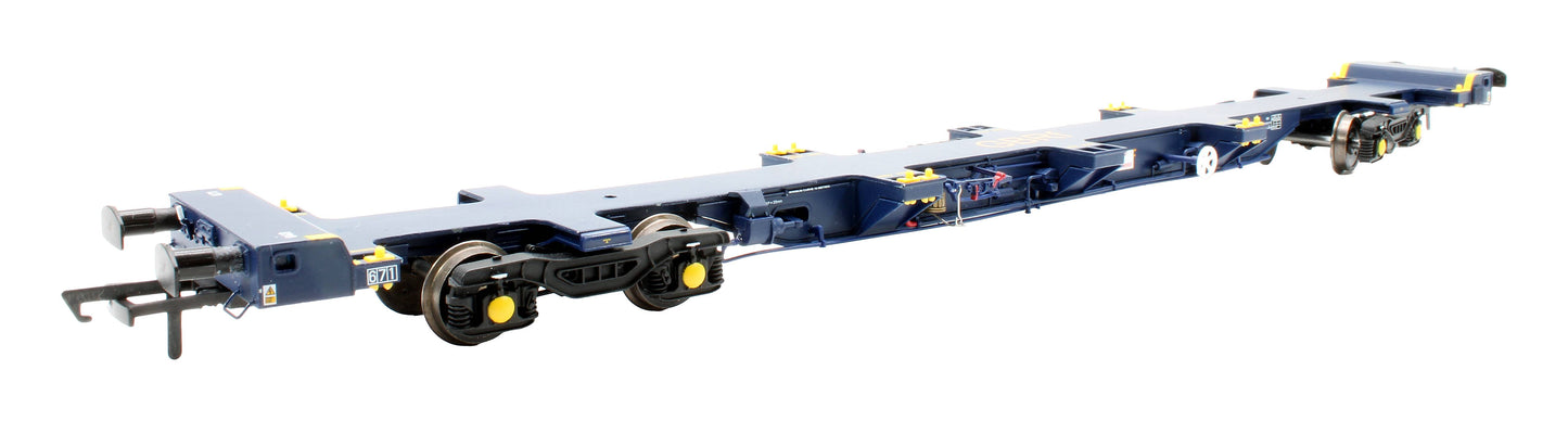 Pre-Owned H4-FEAS-004A FEA-S Intermodal Wagon GBRf Blue No.640671