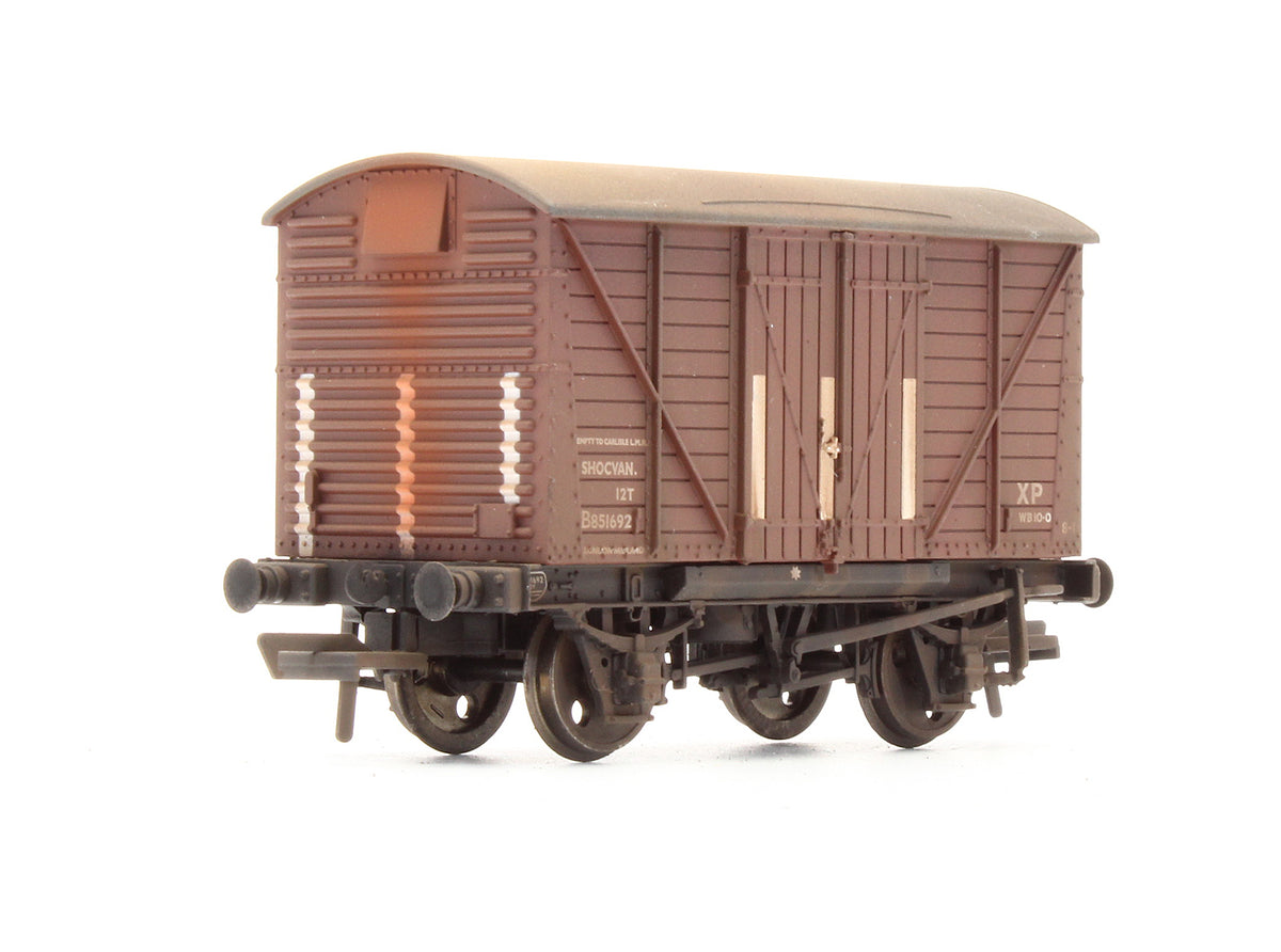 Pre-Owned 12 Ton Corrugated End Shock Absorbing Van BR Brown - Custom Weathered