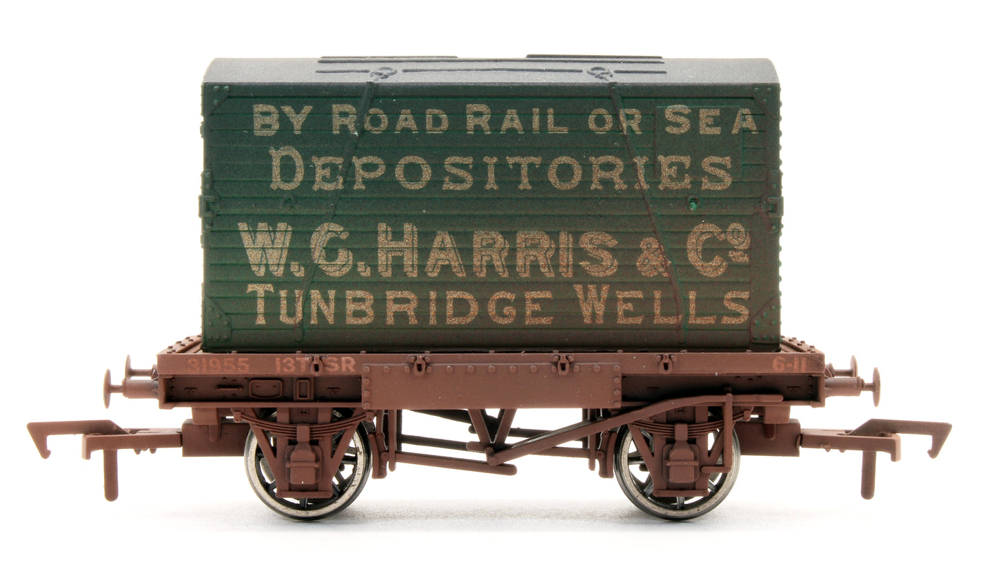 Pre-Owned 4F-037-101 W.G.Harris & Co Conflat Wagon & Container No.31955 (Weathered)