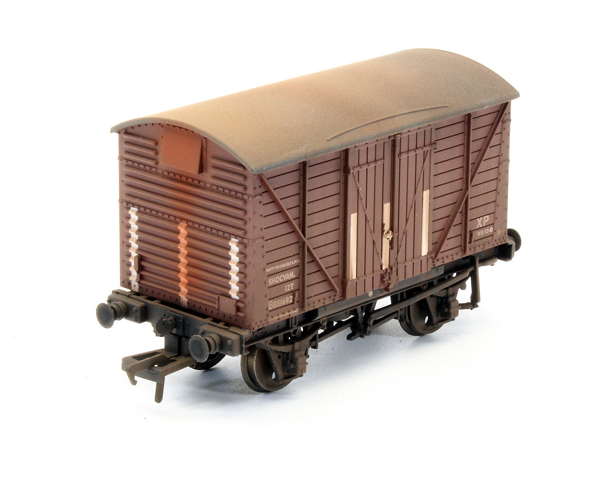 Pre-Owned 12 Ton Corrugated End Shock Absorbing Van BR Brown - Custom Weathered