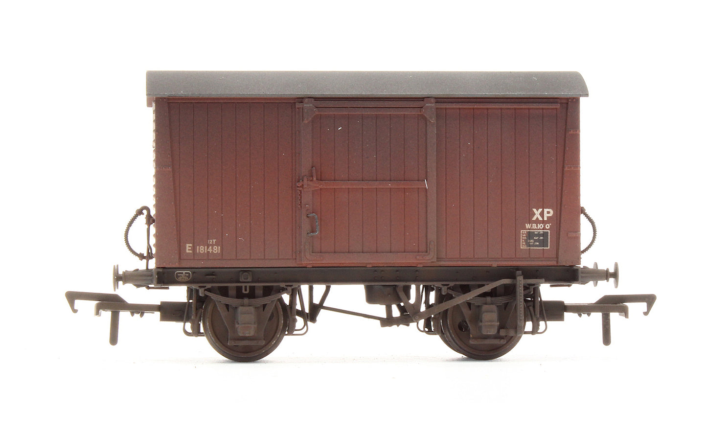 Pre-Owned 12 Ton Non-Ventilated Van BR Bauxite (Late) 'E 181481' - Custom Weathered