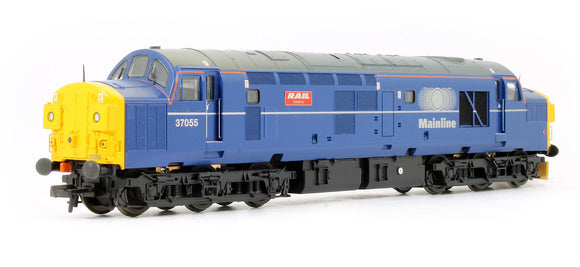 Pre-Owned Class 37/0 37055 'Rail Celebrity' Mainline Blue Diesel Locomotive - DCC Sound