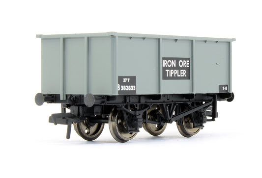 Pre-Owned 27T Steel Tippler Wagon Iron Ore BR Grey