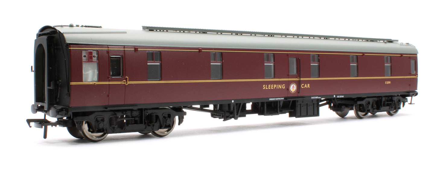 Pre-Owned BR Maroon MK1 2nd Class Sleeper Coach 'E2591'