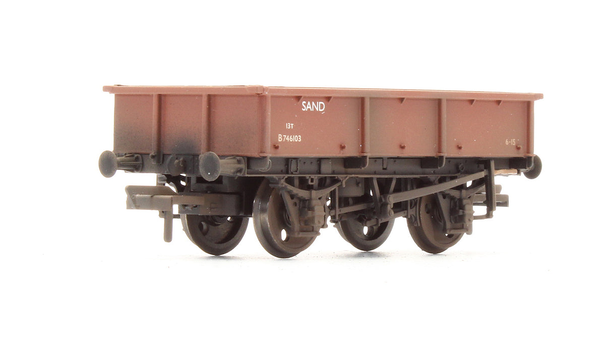 Pre-Owned 13 Ton Sand Tippler Wagon BR Bauxite 'B746103' - Custom Weathered