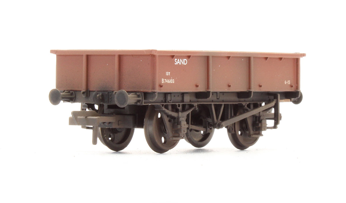 Pre-Owned 13 Ton Sand Tippler Wagon BR Bauxite 'B746103' - Custom Weathered