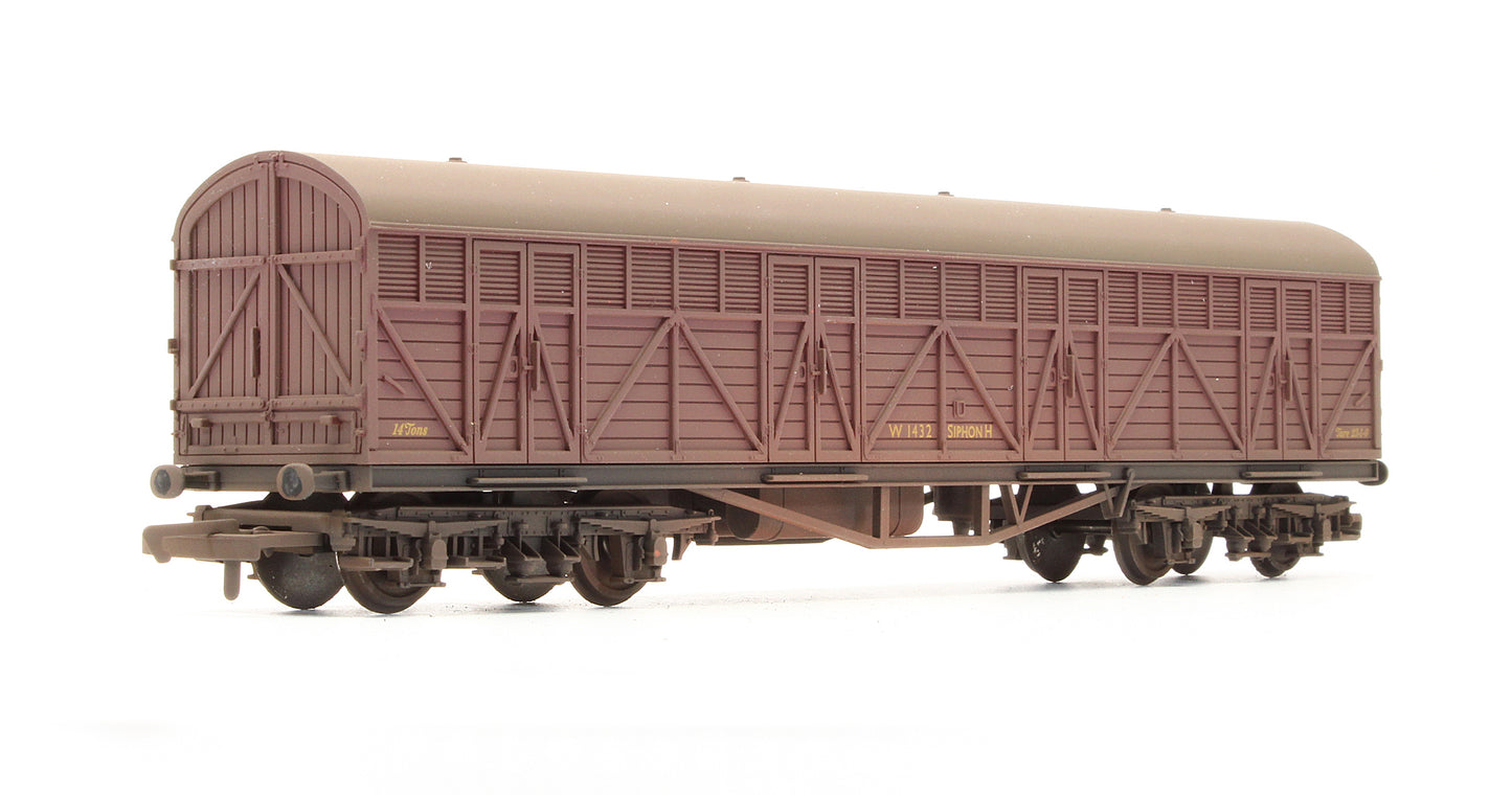 Pre-Owned BR Siphon H Bogie Wagon 'W1432' - Custom Weathered