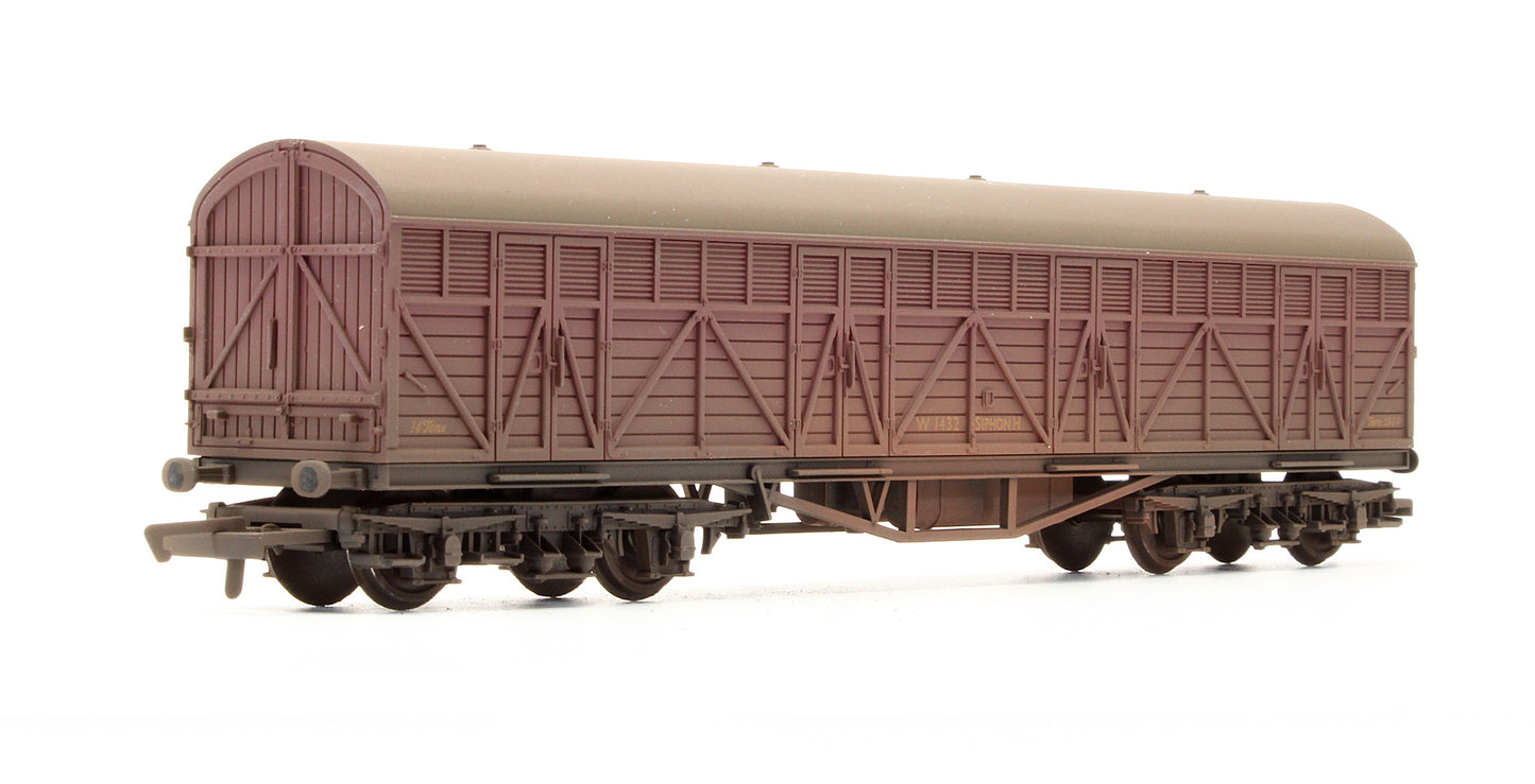 Pre-Owned BR Siphon H Bogie Wagon 'W1432' - Custom Weathered