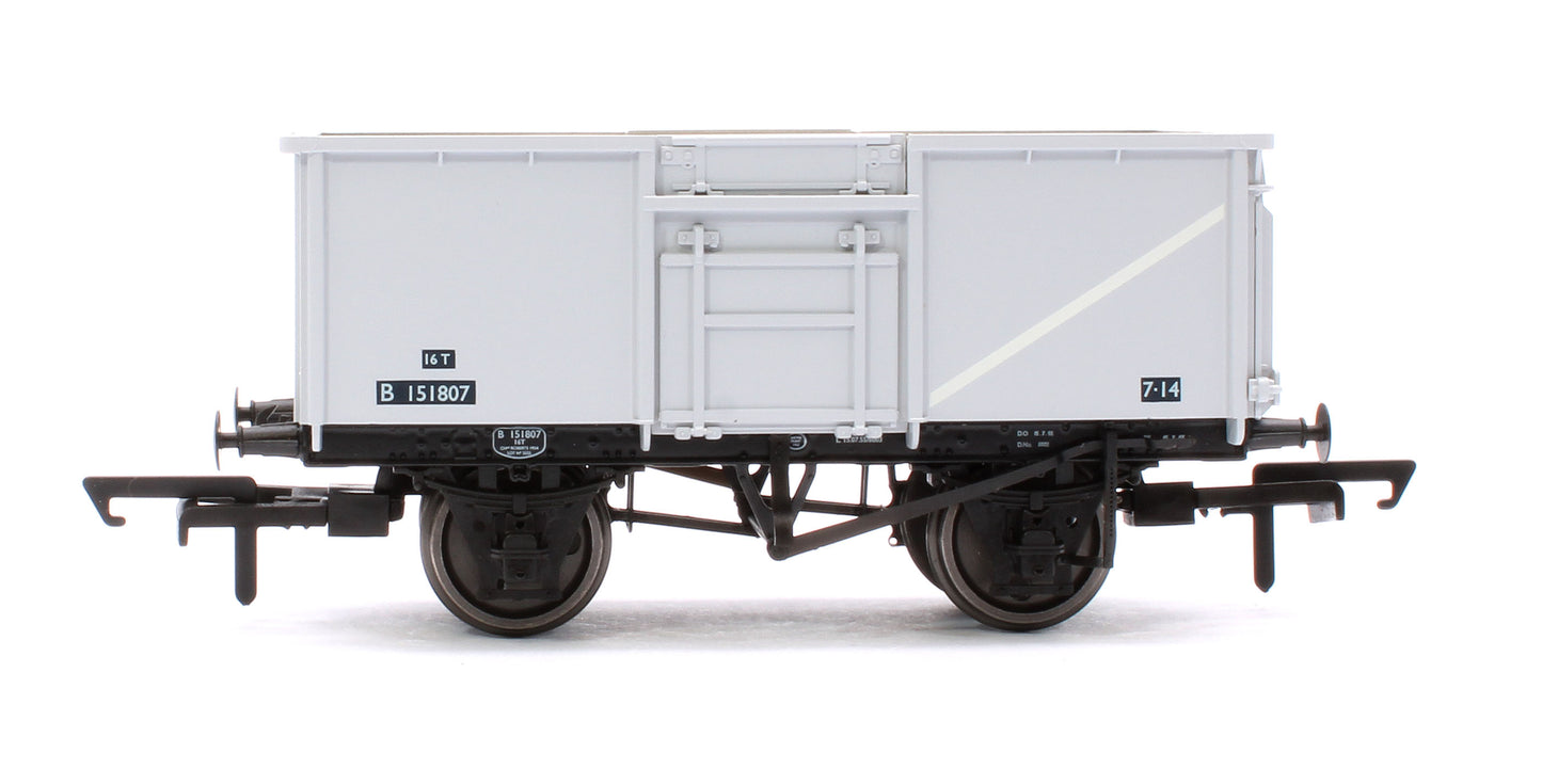 BR 16T Mineral - 1/108 - BR Freight Grey (Original text on black panels) Triple Pack - Pack B