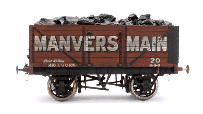 Pre-Owned Kit Built 7 Plank Wagon 'Manversmain' No.20 (Unboxed) - Weathered