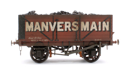 Pre-Owned Kit Built 7 Plank Wagon 'Manversmain' Unnumbered (Unboxed) - Weathered