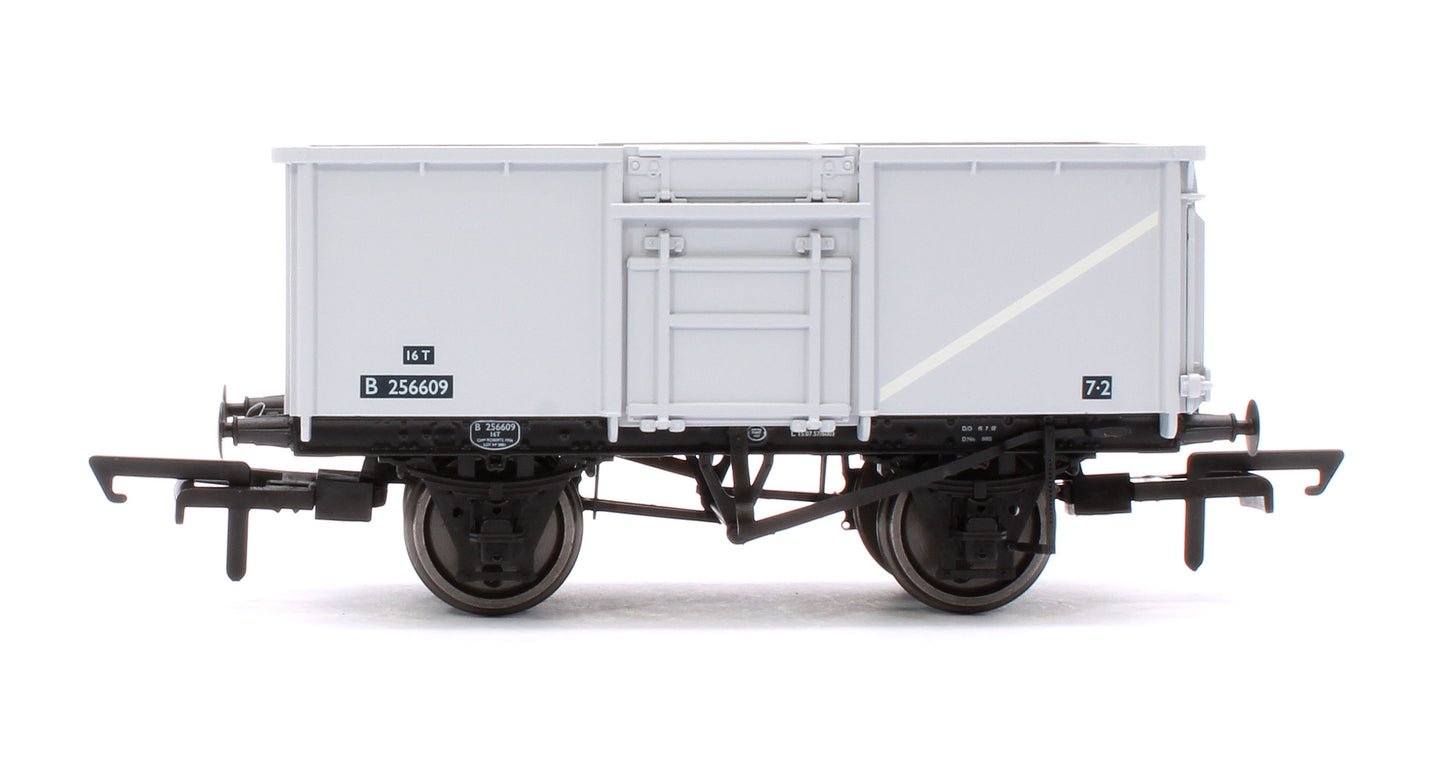 BR 16T Mineral - 1/108 - BR Freight Grey (Original text on black panels) Triple Pack - Pack B