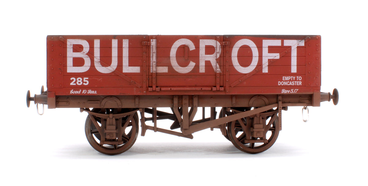 Pre-Owned Kit Built 5 Plank Wagon 'Bullcroft' No.285 (Unboxed) - Weathered