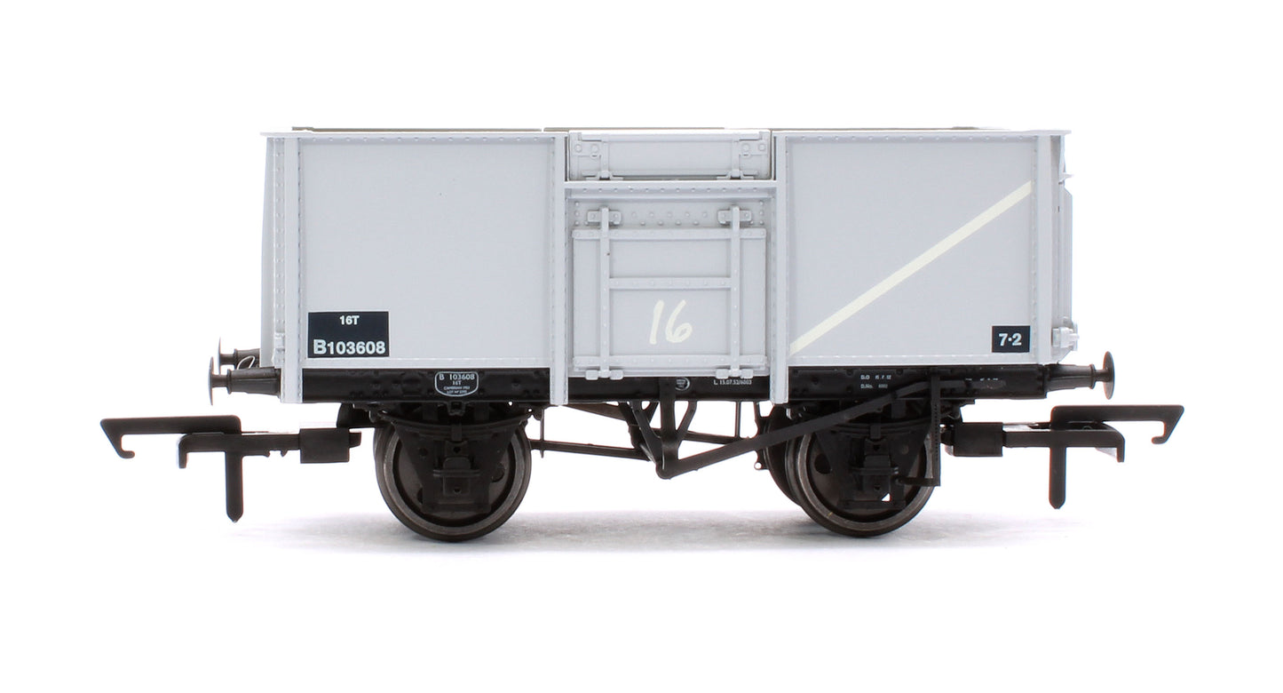 BR 16T Mineral - 1/109 - BR Freight Grey (Original text on black panels) Triple Pack - Pack G