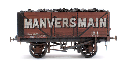 Pre-Owned Kit Built 7 Plank Wagon 'Manversmain' No.1811 (Unboxed) - Weathered