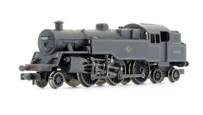 Pre-Owned 4MT Tank '80038' BR Lined Black Late Crest Steam Locomotive (Weathered)