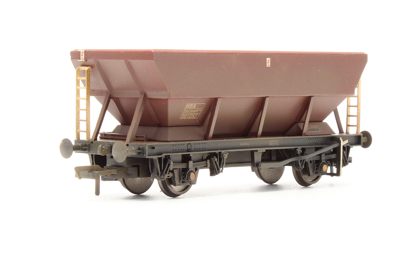 Pre-Owned 38-005A 46 Tonne HSA Hopper Wagon Brown '361257' - Weathered