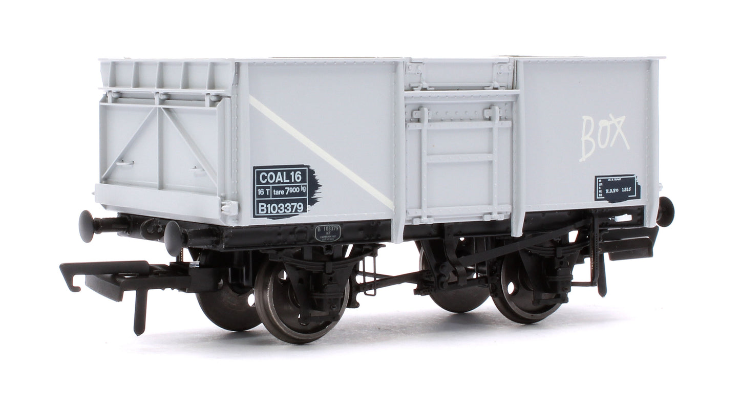 BR 16T Mineral - 1/109 - BR Freight Grey (TOPS COAL 16) Triple Pack - Pack H