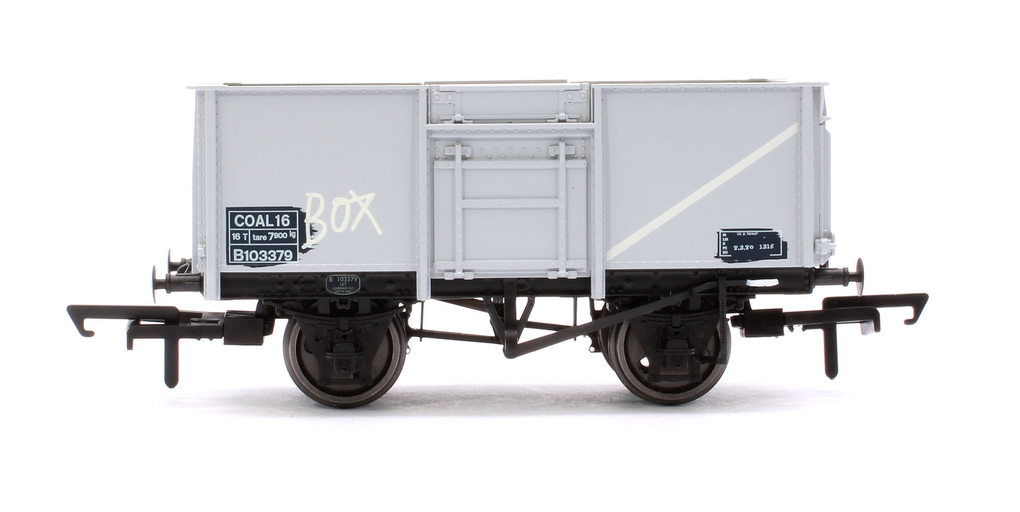 BR 16T Mineral - 1/109 - BR Freight Grey (TOPS COAL 16) Triple Pack - Pack H