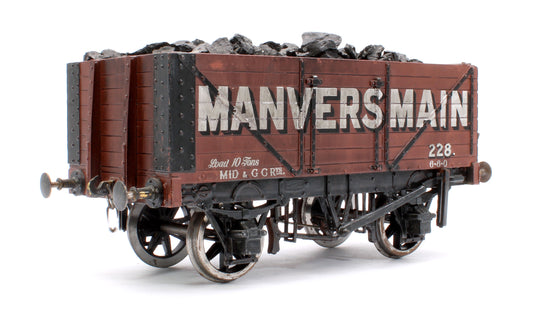 Pre-Owned Kit Built 7 Plank Wagon 'Manversmain' No.228 (Unboxed) - Weathered