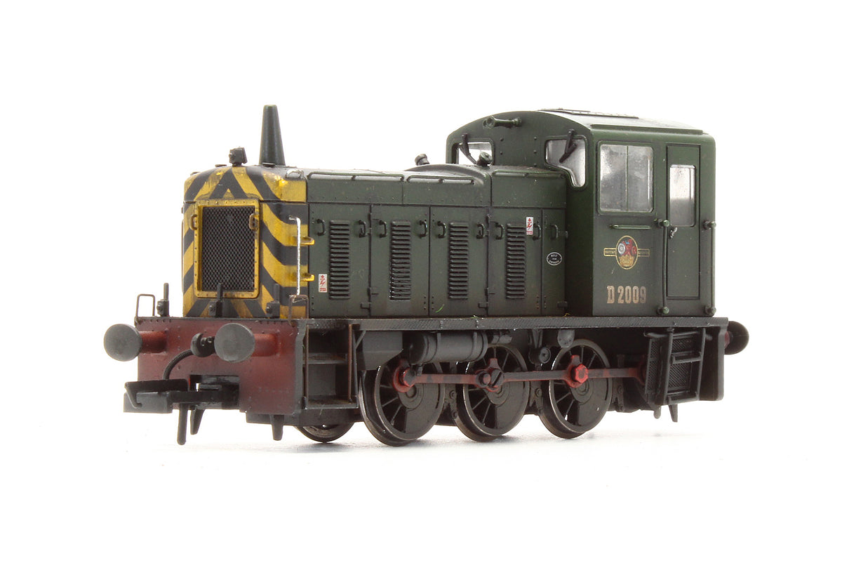Pre-Owned Class 03 'D2009' BR Green Diesel Shunter Locomotive - Custom Weathered