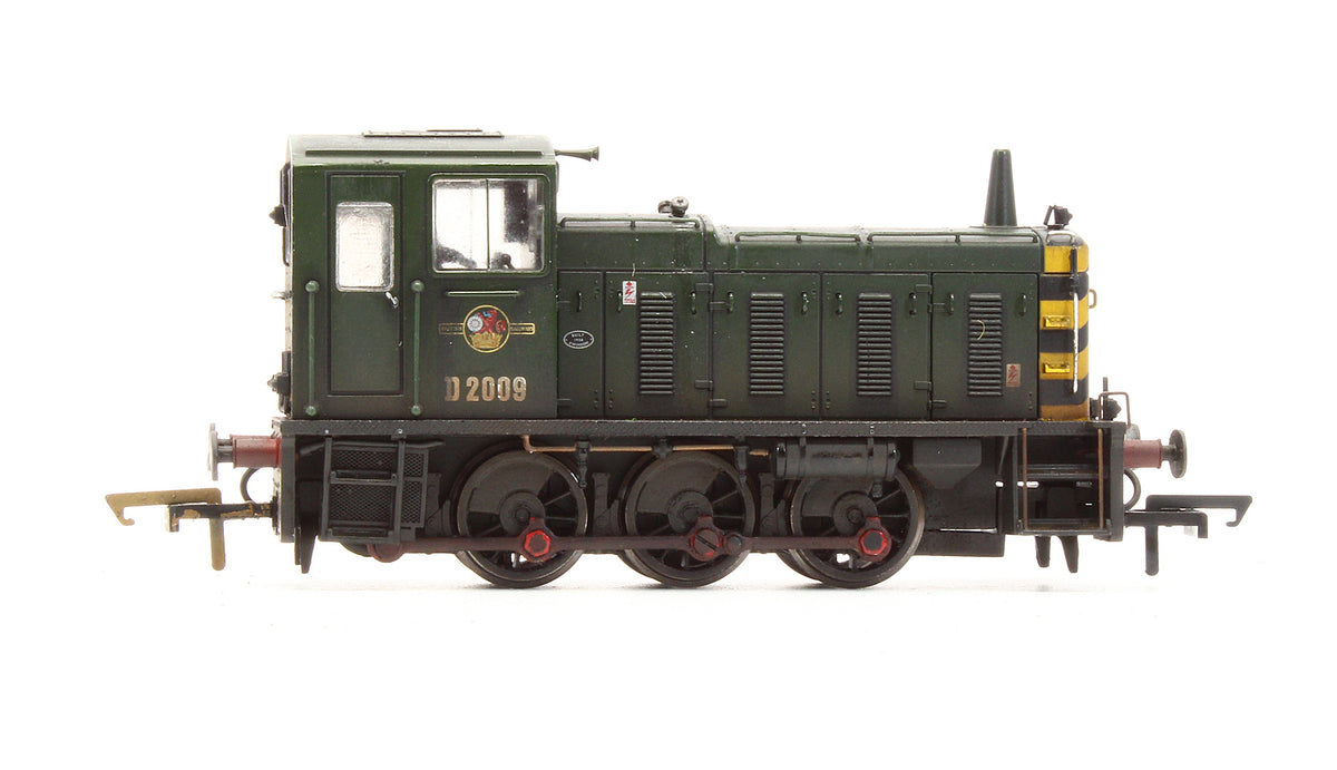 Pre-Owned Class 03 'D2009' BR Green Diesel Shunter Locomotive - Custom Weathered