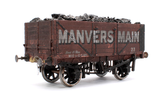 Pre-Owned Kit Built 7 Plank Wagon 'Manversmain' No.23 (Unboxed) - Weathered