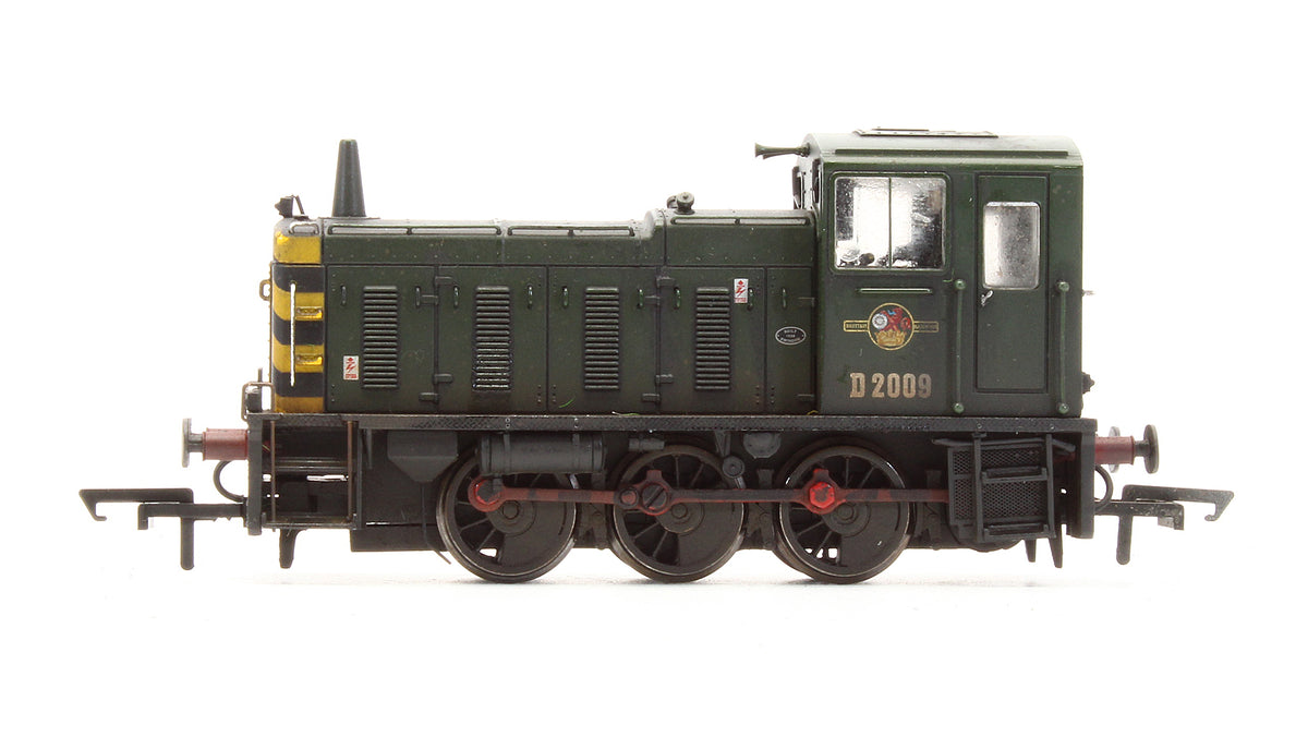 Pre-Owned Class 03 'D2009' BR Green Diesel Shunter Locomotive - Custom Weathered