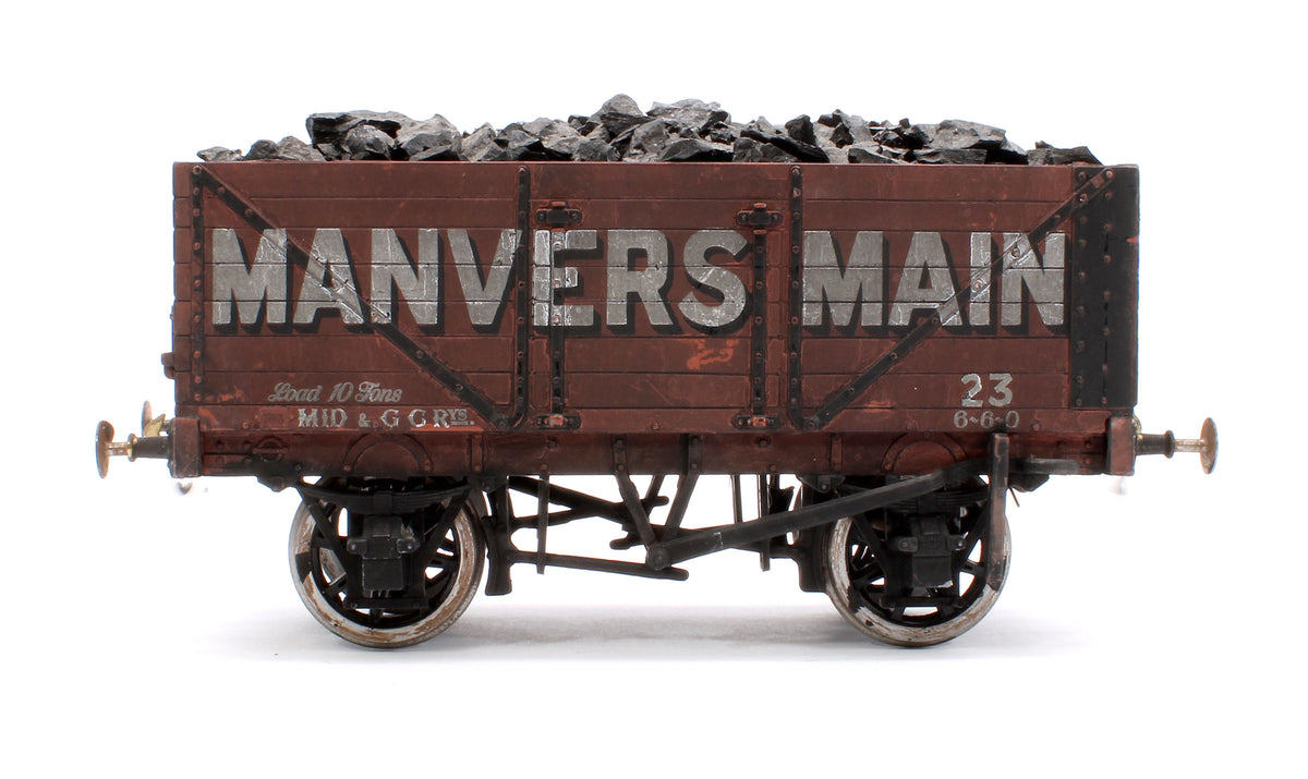 Pre-Owned Kit Built 7 Plank Wagon 'Manversmain' No.23 (Unboxed) - Weathered