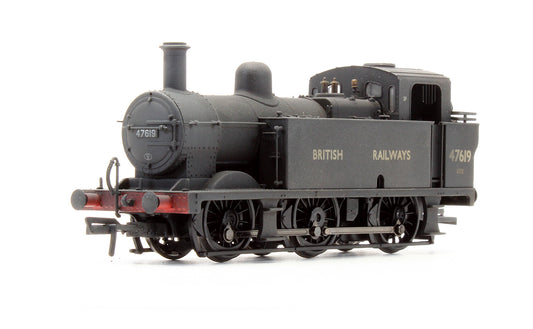 Pre-Owned Fowler Class 3F Jinty 47619 British Railways Black Steam Locomotive - DCC Fitted - Custom Weathered