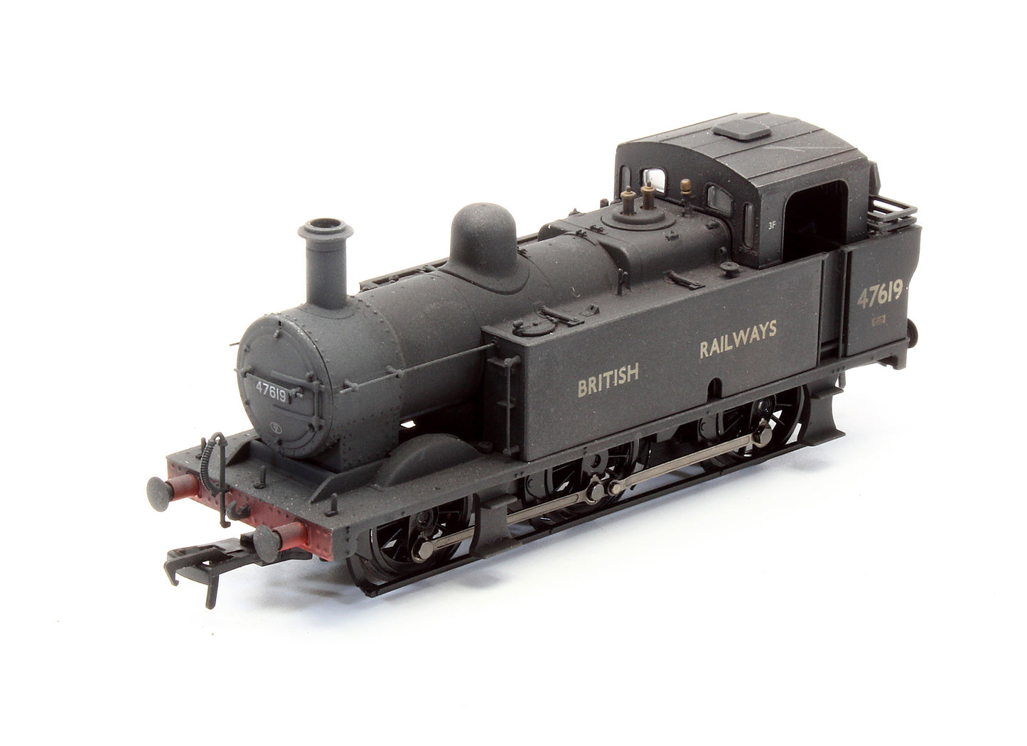 Pre-Owned Fowler Class 3F Jinty 47619 British Railways Black Steam Locomotive - DCC Fitted - Custom Weathered