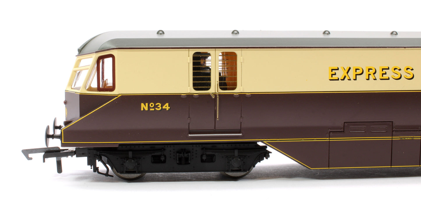 Pre-Owned R30384 RailRoad Plus GWR Bo-Bo No. 34 Parcels Car Diesel Locomotive