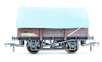 Pre-Owned BR Bauxite China Clay Wagon With Hood (Weathered)
