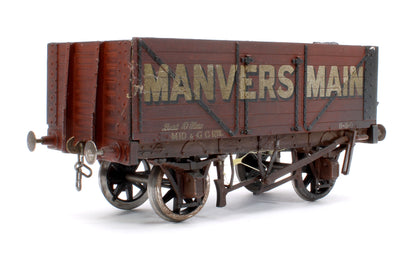 Pre-Owned Kit Built 7 Plank Wagon 'Manversmain' Unnumbered (Unboxed) - Weathered