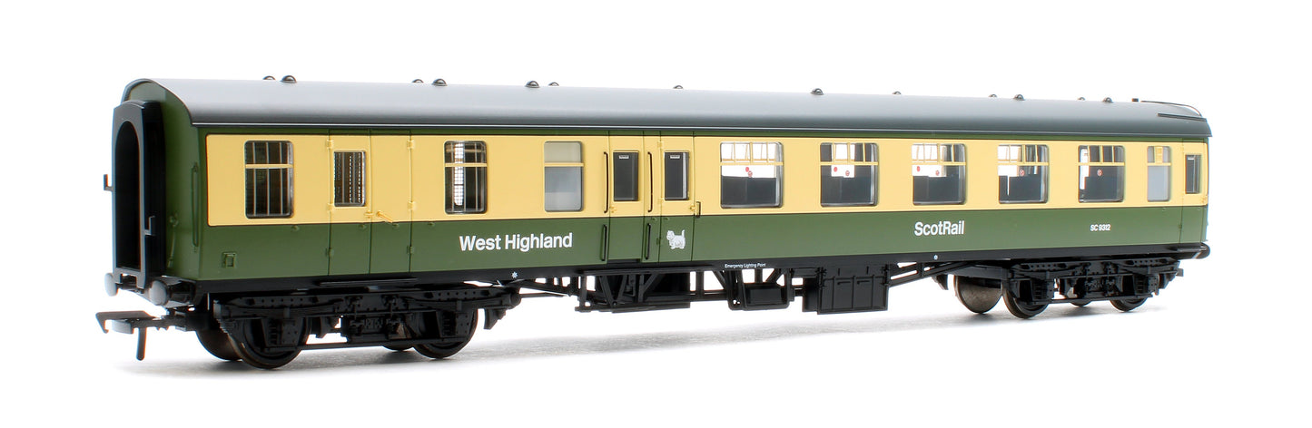 Pre-Owned 39-806 BR MK1 BSO Brake Second Open BR West Highland Line Green & Cream No.SC9312