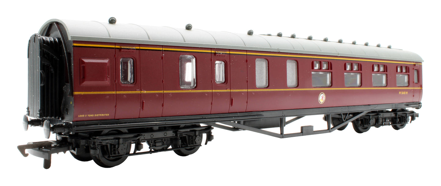 Pre-Owned 937329 BR Maroon Stanier 57' Brake 2nd Coach 'M5648M'
