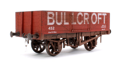 Pre-Owned Kit Built 5 Plank Wagon 'Bullcroft' No.452 (Unboxed) - Weathered