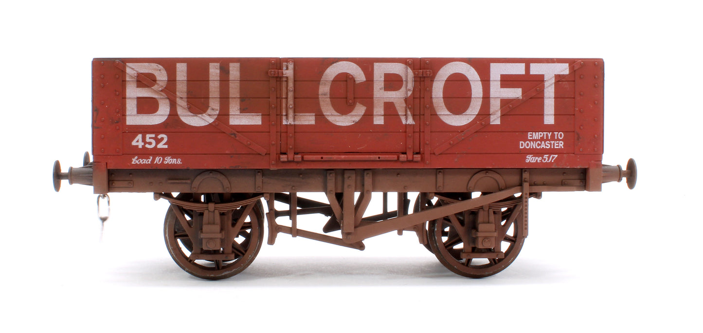 Pre-Owned Kit Built 5 Plank Wagon 'Bullcroft' No.452 (Unboxed) - Weathered