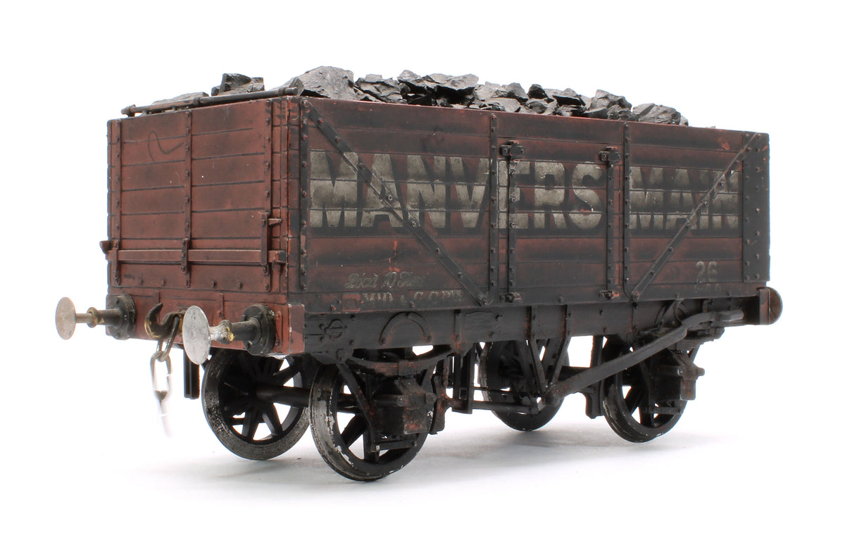 Pre-Owned Kit Built 7 Plank Wagon 'Manversmain' No.26 (Unboxed) - Weathered