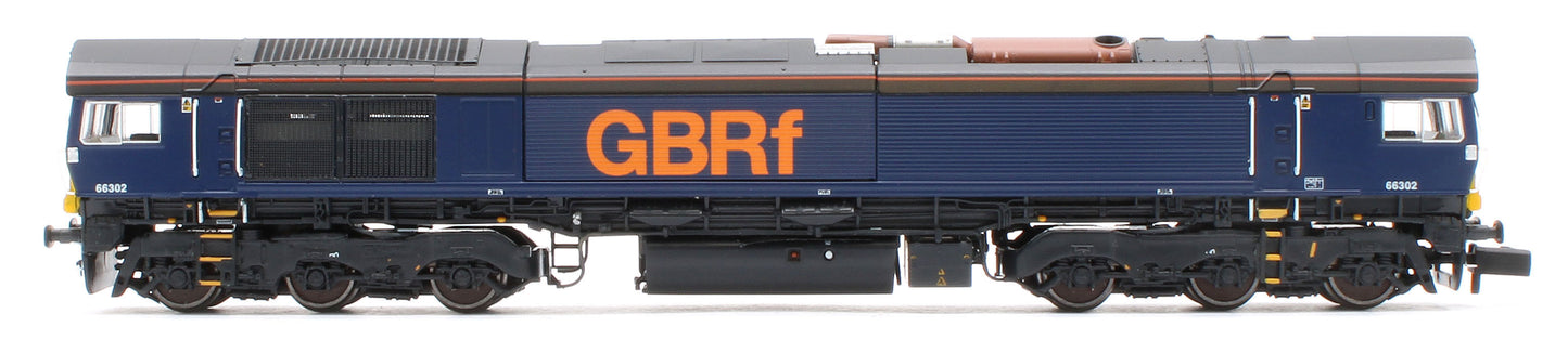 RT-N66-DRG-302DCC Class 66 66302 GBRf (ex-DRS Plain) Diesel Locomotive - DCC Sound