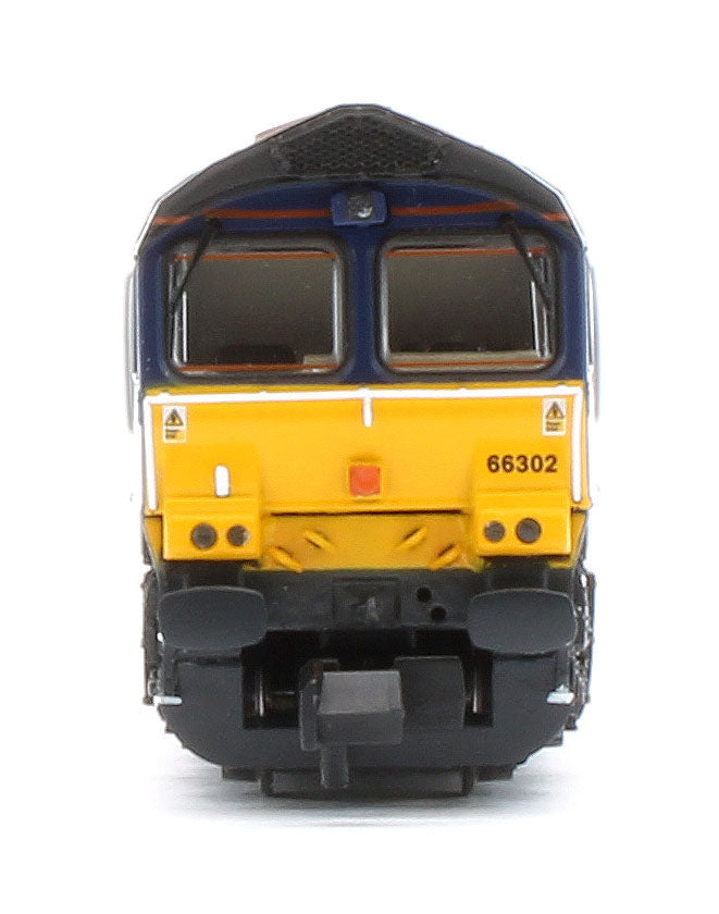 RT-N66-DRG-302DCC Class 66 66302 GBRf (ex-DRS Plain) Diesel Locomotive - DCC Sound