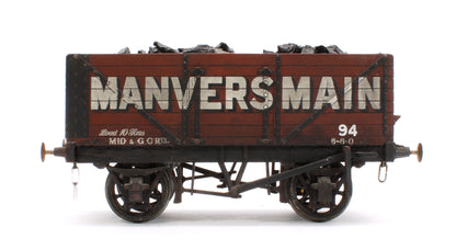 Pre-Owned Kit Built 7 Plank Wagon 'Manversmain' No.94 (Unboxed) - Weathered