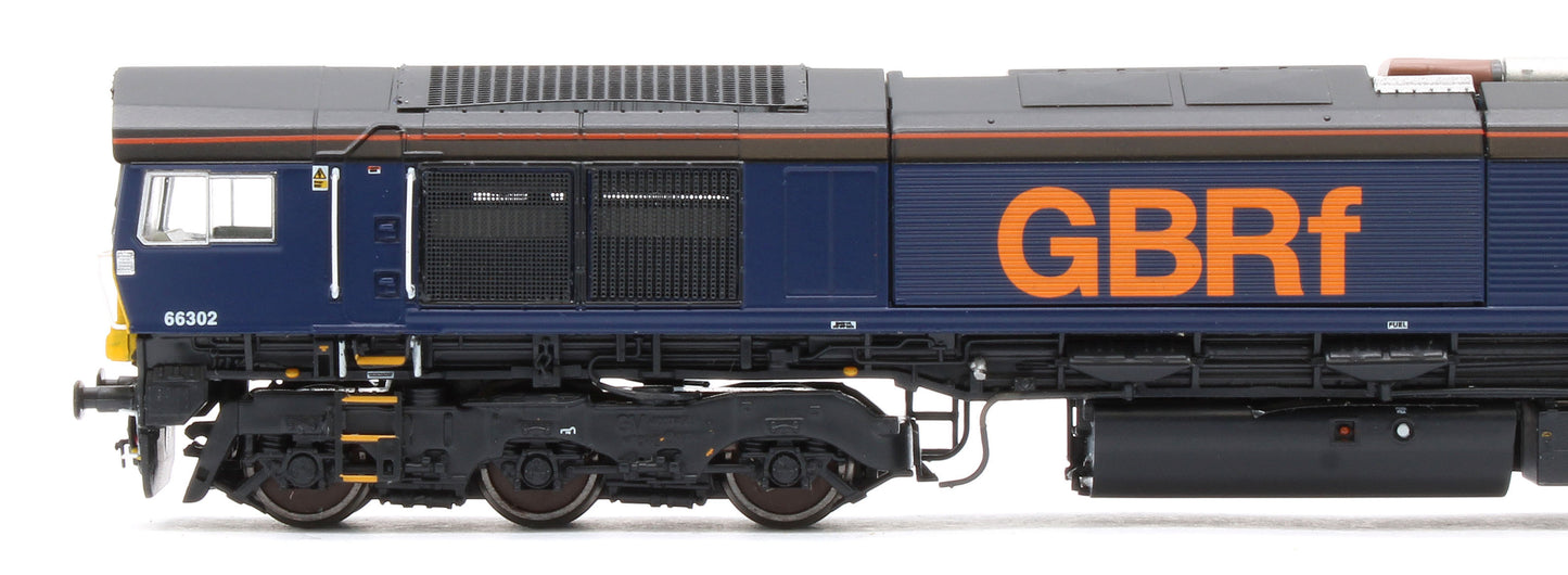 RT-N66-DRG-302DCC Class 66 66302 GBRf (ex-DRS Plain) Diesel Locomotive - DCC Sound