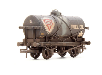 Pre-Owned 14 Ton Tank Wagon 'Fina' Black No.141 - Custom Weathered