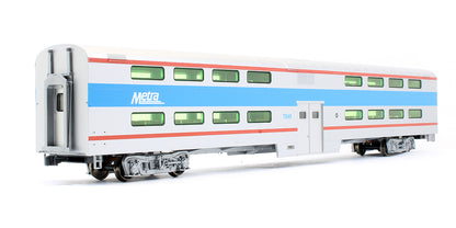 Pre-Owned Bi Level Passenger 4 Window Coach Chicago Metra #7848