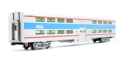 Pre-Owned Bi Level Passenger 4 Window Coach Chicago Metra #7848