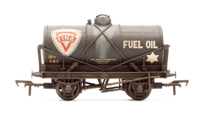 Pre-Owned 14 Ton Tank Wagon 'Fina' Black No.141 - Custom Weathered