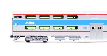Pre-Owned Bi Level Passenger Cab Coach Chicago Metra #8750