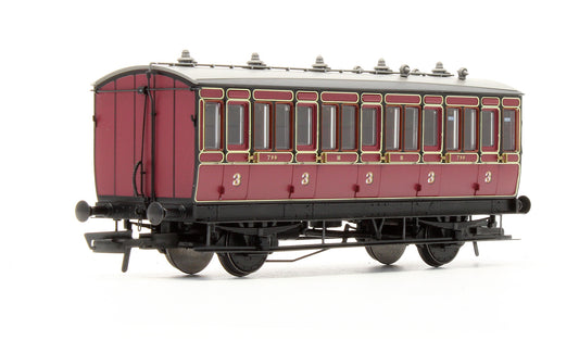 Pre-Owned Hattons Originals Genesis 4 wheel 3rd 799 in Midland Railway Crimson Lake